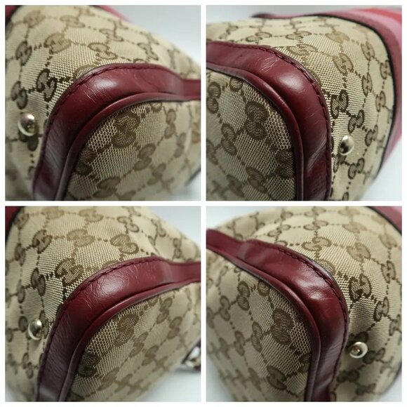 GUCCI Boston Brown Leather Satchel 656-032925 - Picture 4 of 12